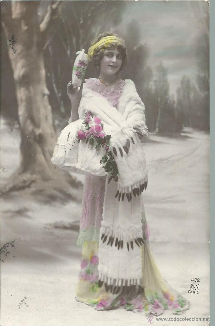 Postkarten: 3  POSTALES  ANTIGUAS - FRANCESA DE UNA MODELO DE 1912 CIRCULADAS EL 12 - 8 - 1912 VER FOTOS