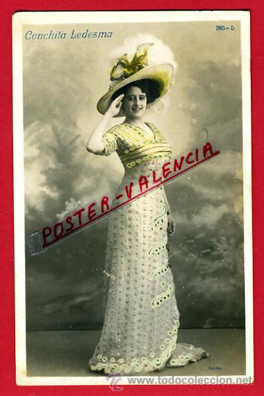Postkarten: POSTAL ACTRIZ O CUPLETISTA, ORIGINAL, CONCHITA LEDESMA, P98724