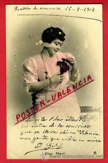 Postcards: POSTAL ACTRIZ O CUPLETISTA, ORIGINAL, PILAR MARTI, P98741