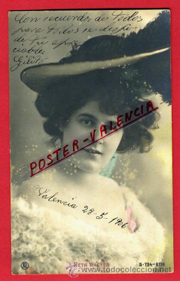 Postales: POSTAL ACTRIZ O CUPLETISTA, ORIGINAL, RETA WALTER, P98754