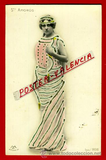 Postales: POSTAL ACTRIZ O CUPLETISTA, ORIGINAL, STA. AMOROS, P98762