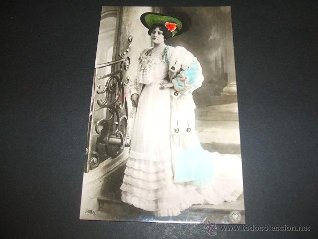 Postales: DAMA ELEGANTE POSTAL HACIA 1910 - Foto 1