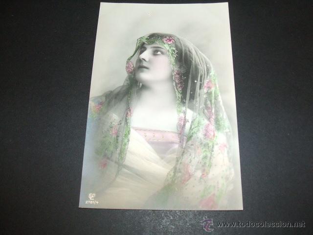 Postales: DAMA ELEGANTE POSTAL HACIA 1910 - Foto 1