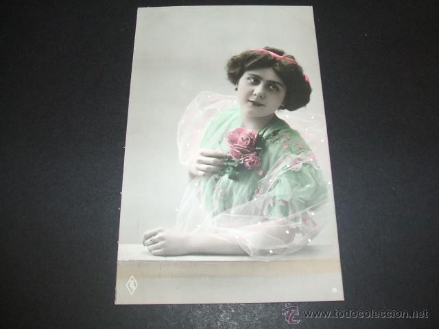Postales: DAMA ELEGANTE POSTAL HACIA 1910 - Foto 1