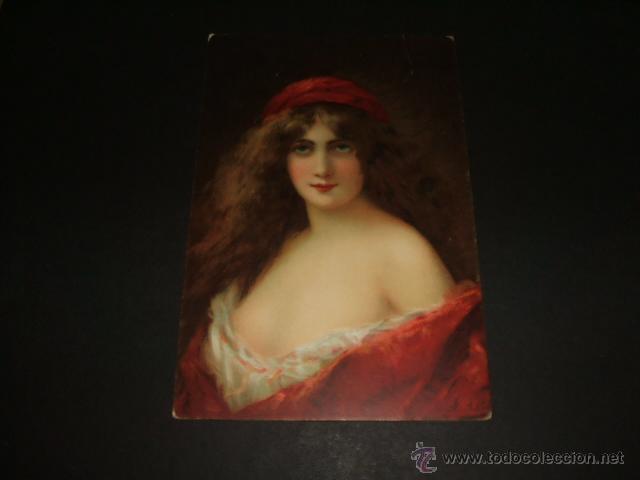 Postales: MUJER POSTAL ILUSTRADA 1915 - Foto 1