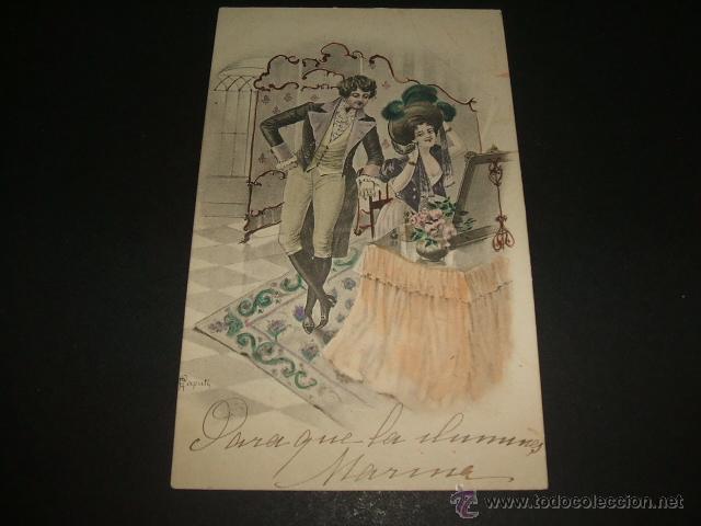 Postales: MUJER EN EL TOCADOR POSTAL1904 - Foto 1