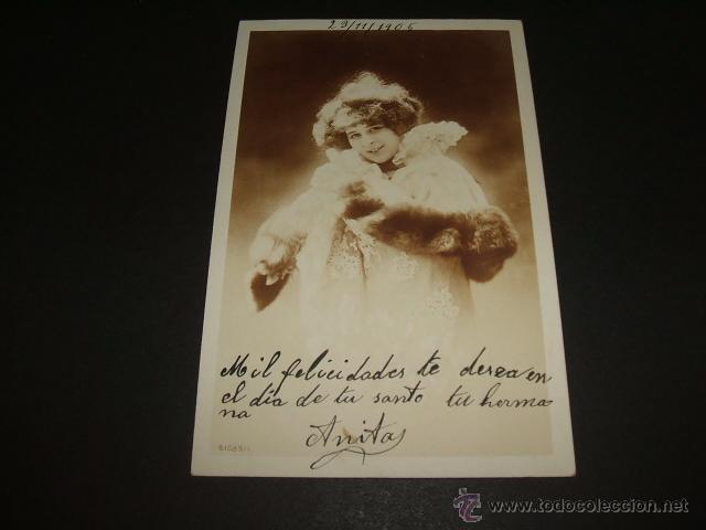 Postales: MUJER ELEGANTE POSTAL ANTIGUA - Foto 1