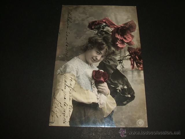 Postales: MUJER ELEGANTE POSTAL ANTIGUA - Foto 1