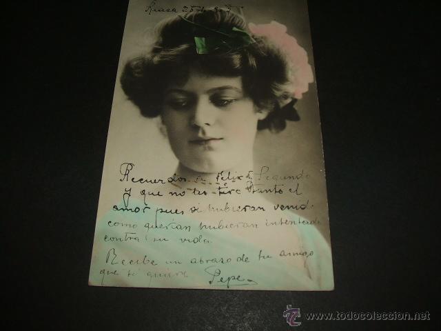 Postales: MUJER ELEGANTE POSTAL ANTIGUA - Foto 1