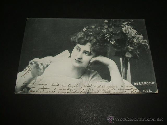 Postales: DE LAROCHE POSTAL ACTRIZ 1904 - Foto 1