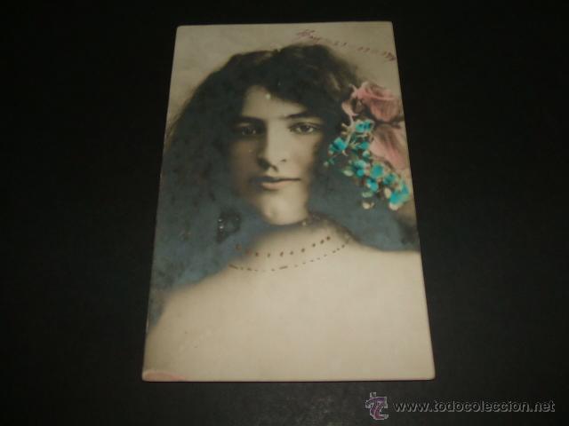 Postales: CABEZA DE MUJER POSTAL ANTIGUA - Foto 1