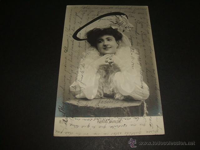 Postales: BELDA WARDE ACTRIZ POSTAL ANTIGUA - Foto 1