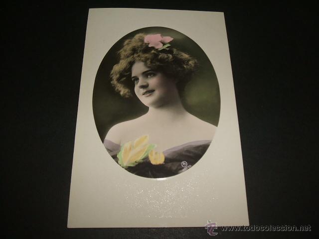 Postales: MUJER EN ORLA POSTAL ANTIGUA - Foto 1