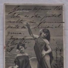 Postales: ANTIGUA POSTAL LES FILLES DE L'ONDE - AÑO 1906. Lote 51656186