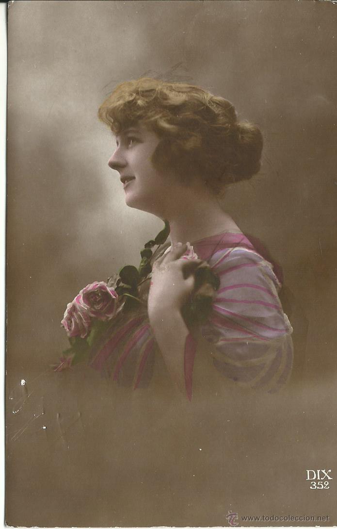 Cartoline: POSTAL ANTIGUA - DE UNA DAMA - ESCRITA EL 24 - 3 - 1911 FOTO DIX PARIS