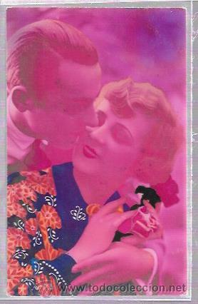 Cartoline: POSTAL DE GALANTES. TONOS ROSA.