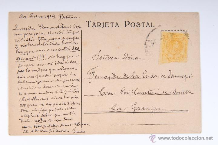 Postales: TARJETA POSTAL SE&Ntilde;ORA ELEGANTE CIRCULADA - Foto 2