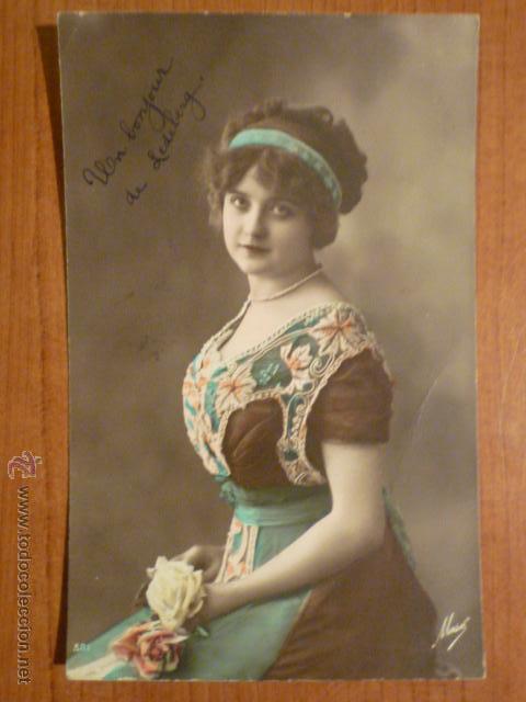 Postkarten: POSTAL ROMANTICA COLOREADA MASEL 581. CIRCULADA 1911.