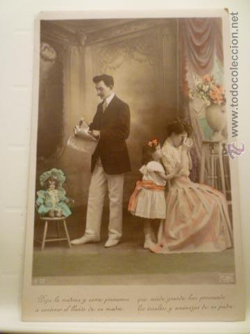 Cartes Postales: POSTAL FOTOGRAFICA DE ESTAMPA FAMILIAR CON DESCRIPCION. ED. ASTRA 6100. ESCRITA 1911.