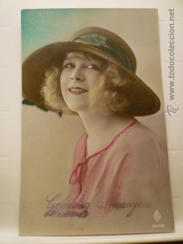 Cartoline: POSTAL ROMANTICA COLOREADA. ED. ASR 4898. CIRCULADA 1921