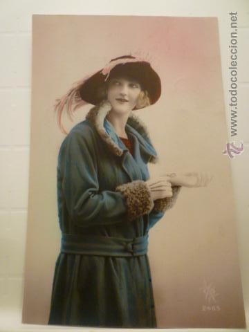 Cartoline: POSTAL ROMANTICA COLOREADA.  CIRCULADA 1923.
