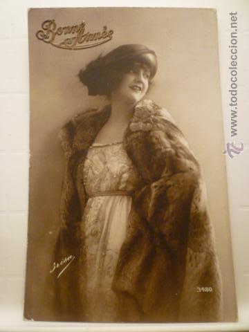 Cartoline: POSTAL ROMANTICA. ED. IRISA 3480. LETRAS EN RELIEVE. CIRCULADA 1920.