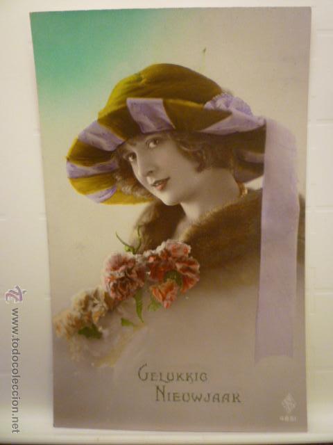 Postais: POSTAL ROMANTICA COLOREADA. ED. ASR 4851. CIRCULADA 1922.