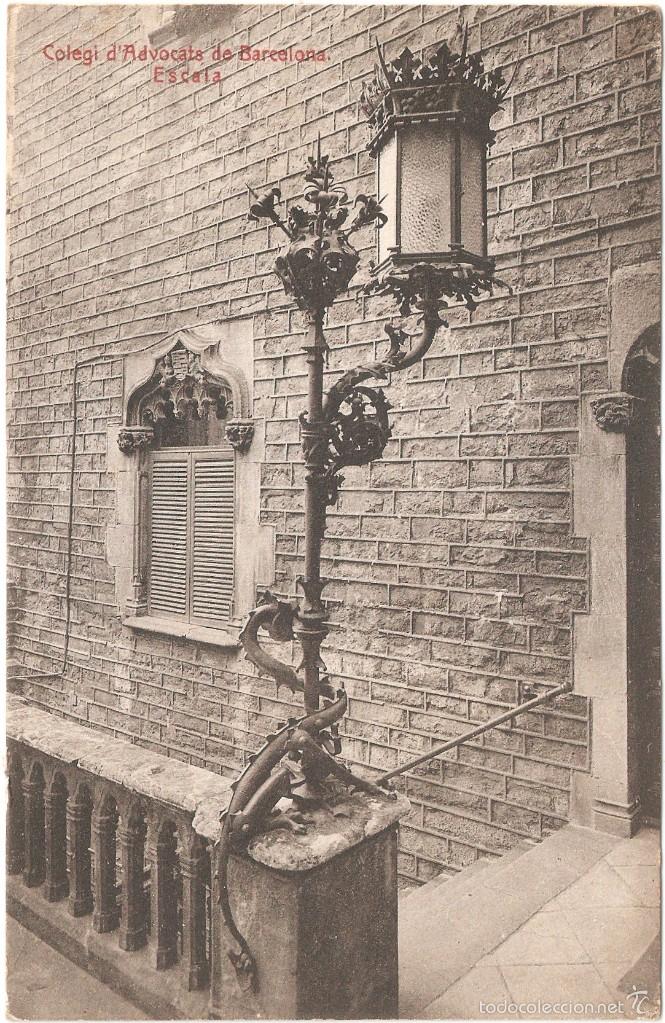 Postales: BARCELONA COLEGI D ADVOCATS DE BARCELONA ESCALA 1922