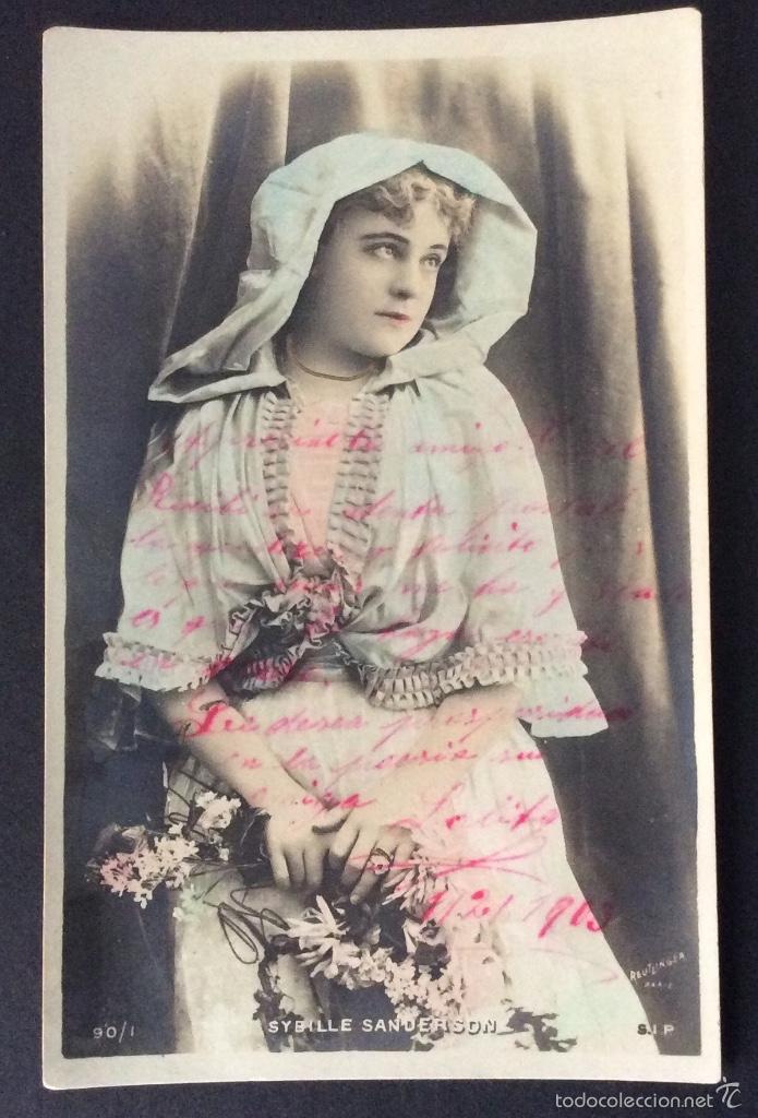 Postales: POSTAL ART NOUVEAU ARTISTA CANTANTE &Oacute;PERA SYBILLE SANDERSON FOTO REUTLINGER.