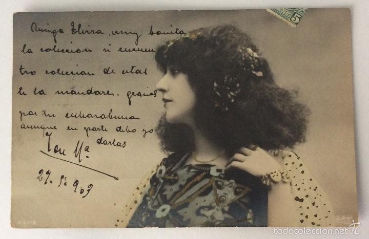Postales: POSTAL ART NOUVEAU SE&Ntilde;ORITA FOTOGRAF&Iacute;A DE REUTLINGER