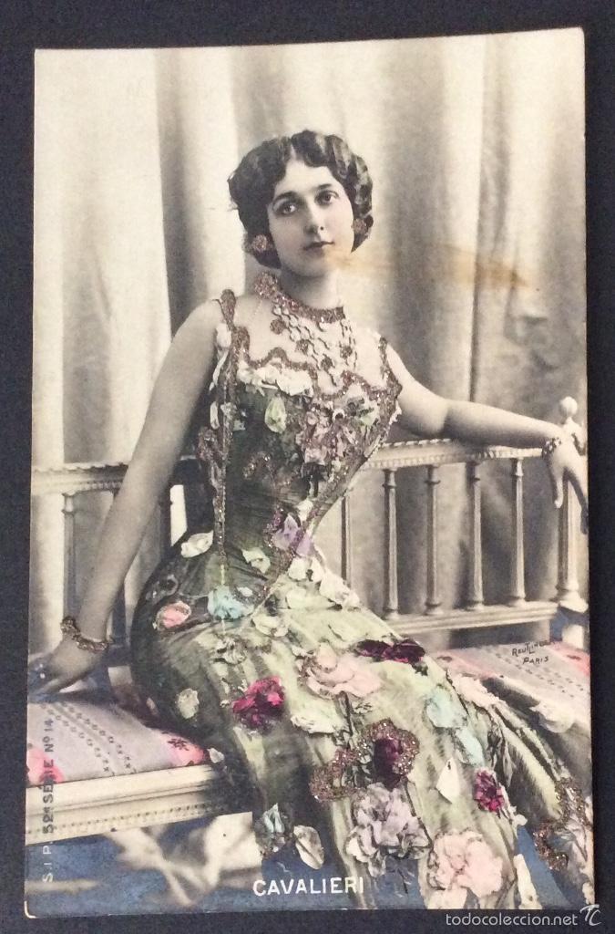 Postales: POSTAL FOTOGR&Aacute;FICA ART NOUVEAU ACTRIZ CANTANTE LINA CAVALIERI LA CAVALIERI FOTOGRAF&Iacute;A DE REUTLINGER