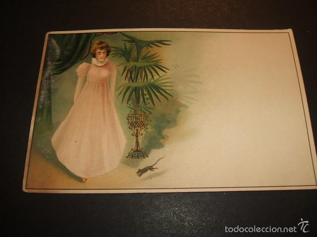 Postales: DAMA Y RATON POSTAL 1905 - Foto 1