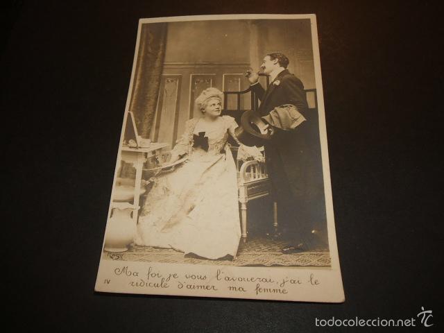 Postales: GALAN Y MUJER POSTAL 1906 - Foto 1