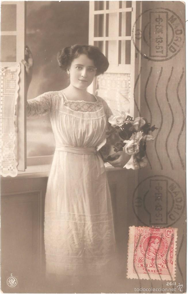 Postales: SE&Ntilde;ORITA 1913. Buen estdo