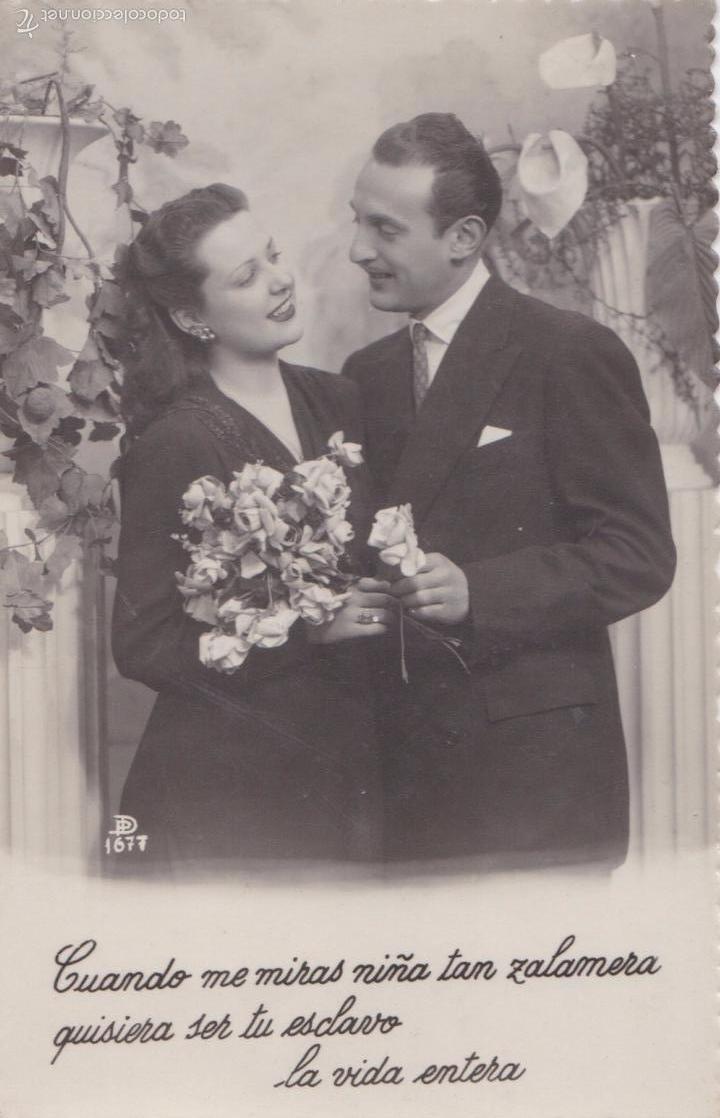 Postales: P- 4977. POSTAL PAREJA  A&Ntilde;O 1950. - Foto 1
