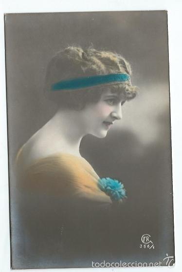 Postcards: EXTRAORDINARIA POSTALE ANTIGUA - UNA DAMA - ESCRITA EL 27 - 5 -1917