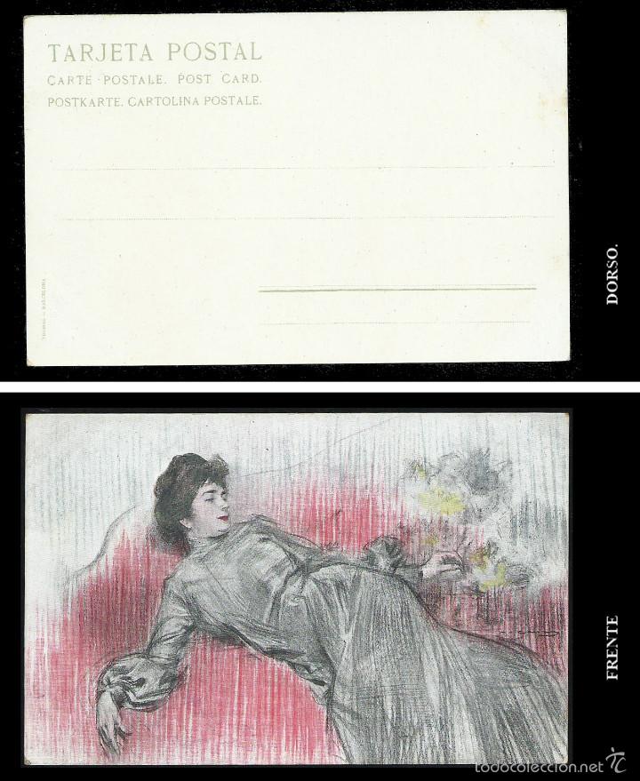 Postales: Ramon Casas. Postal. Thomas BArcelona. - Foto 1