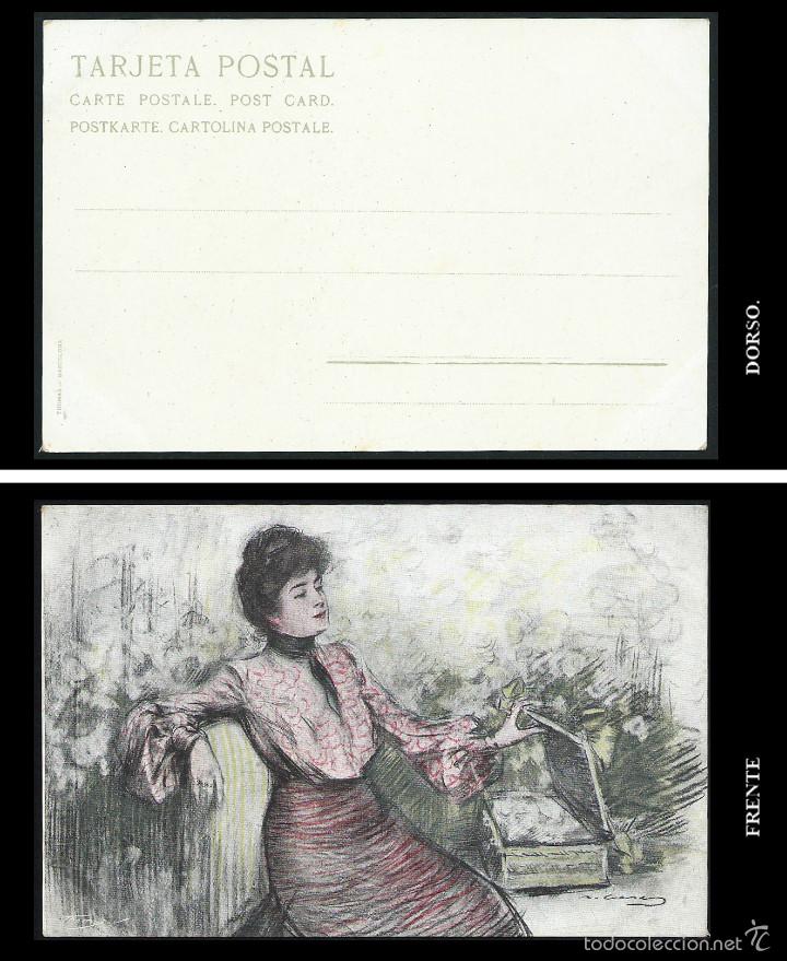 Postales: Ramon Casas. Postal. Thomas Barcelona. - Foto 1