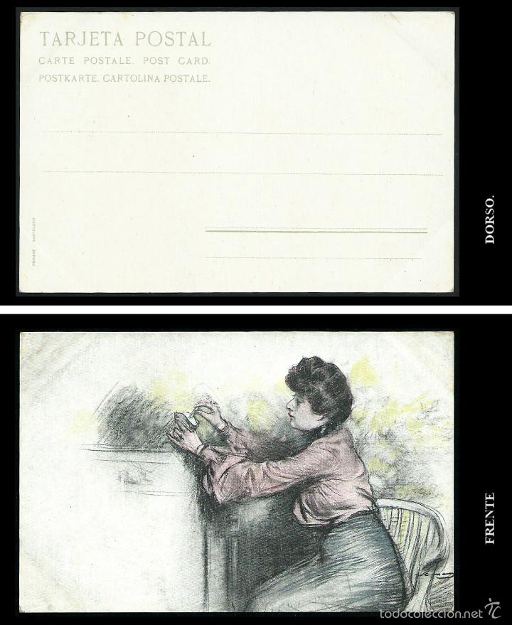 Postales: Ramon Casas. Postal. Thomas Barcelona. - Foto 1