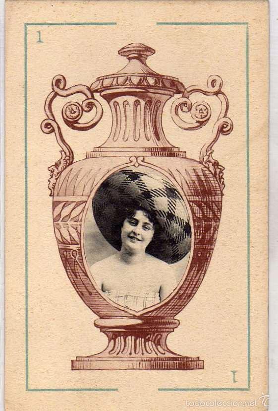 Postcards: TARJETA POSTAL DE CANOVAS BARAJA DE CARTAS. REVERSO SIN DIVIDIR COPAS 1 AS