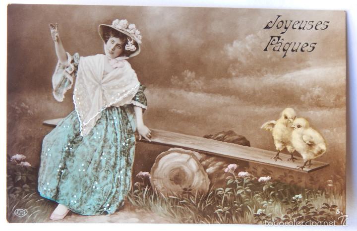 Postais: Bonita postal romantica 1910