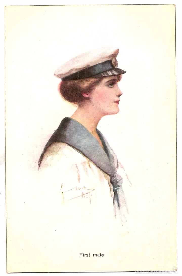 Postales: Mujer de marinero. Postal antigua - Foto 1
