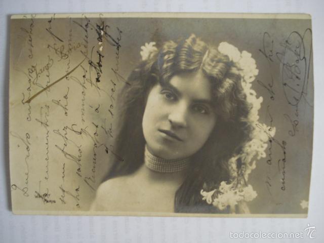 Postais: POSTAL ROMANTICA. JANS LORIA. WALERY PARIS. ESCRITA Y SIN DIVISION EN EL REVERSO.