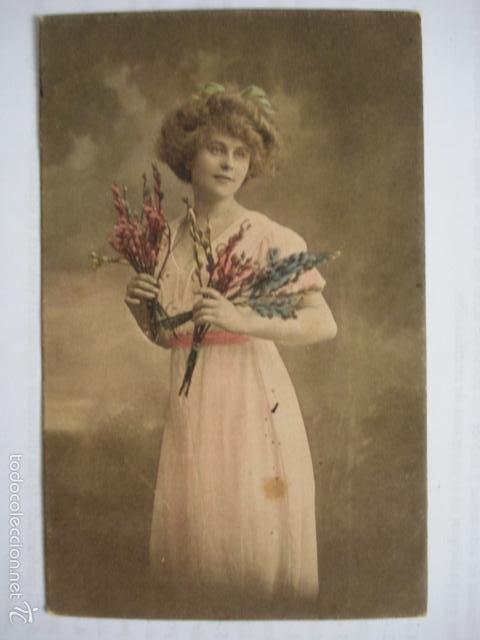 Postais: POSTAL ROMANTICA COLOREADA. ED. REMBRANDT GRAVURE 5037. ESCRITA.