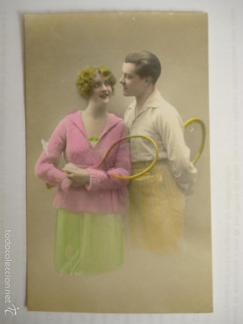 Cartoline: POSTAL ROMANTICA DE PAREJA. ED. MARGARA 469. ESCRITA 1922.