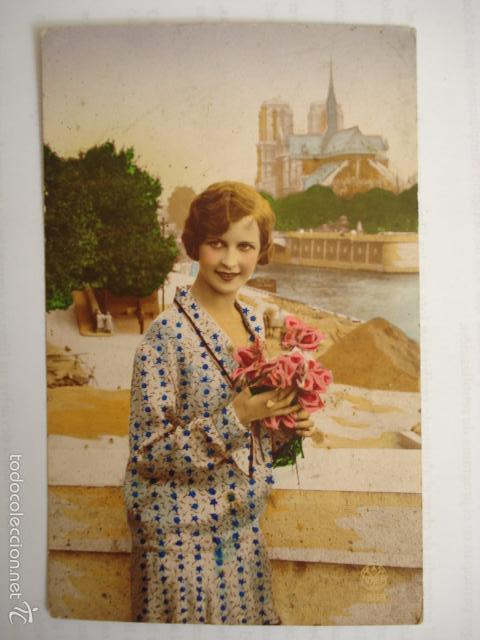 Cartoline: POSTAL ROMANTICA COLOREADA. ED. A NOYER 1563. ESCRITA 1932.