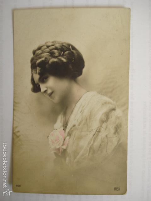 Cartoline: POSTAL ROMANTICA. ED. REX 408. SIN ESCRIBIR.