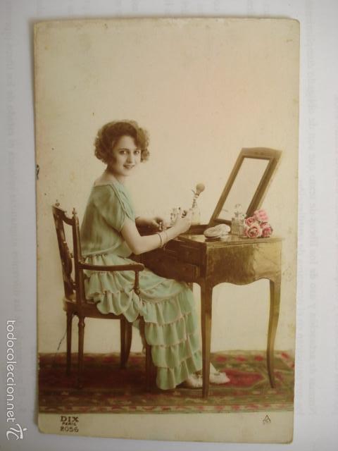 Cartoline: POSTAL ROMANTICA. ED. DIX PARIS 2056. ESCRITA.