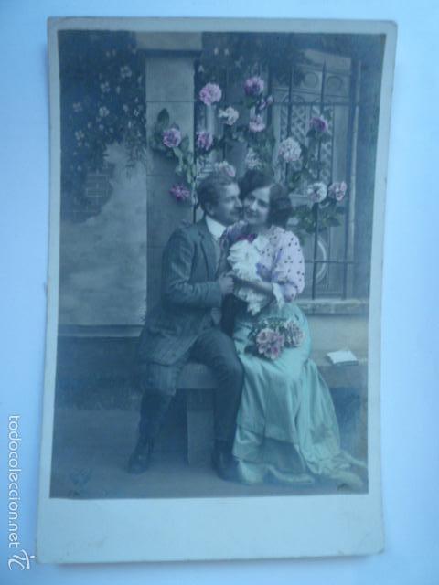 Postkarten: POSTAL ROMANTICA DE PAREJA. ED. UNION POSTALE UNIVERSELLE. SIN ESCRIBIR.