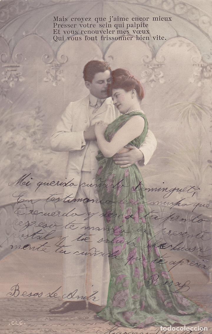 Postais: ESCENA GALANTE. CIRCULADA 1907. SIN DIVIDIR